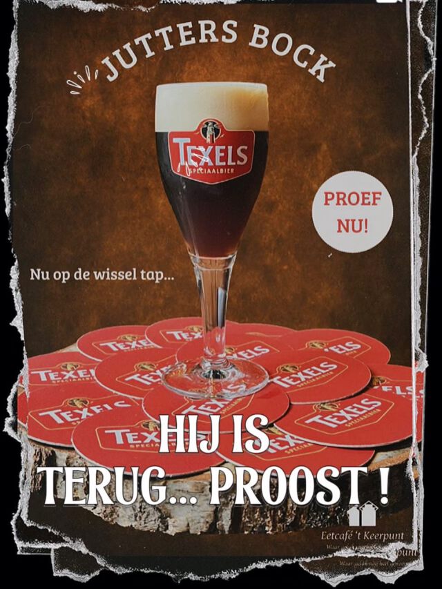 🍂🍺 Tijd voor Texels Jutters Bock! Vol van smaak, perfect voor de herfst. Proost! 🌊🍻#texels #bockbier #proost #herfst #rotterdam